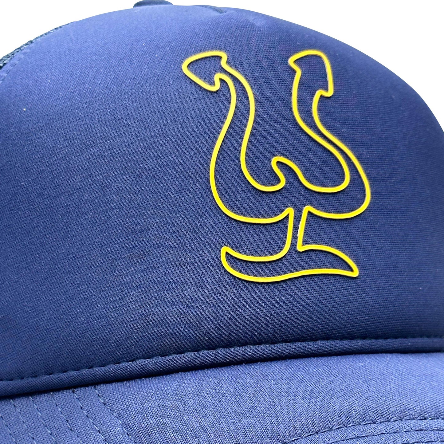 Pepe Aguilar Gorra de Troquero con broche - Azul con logo amarillo
