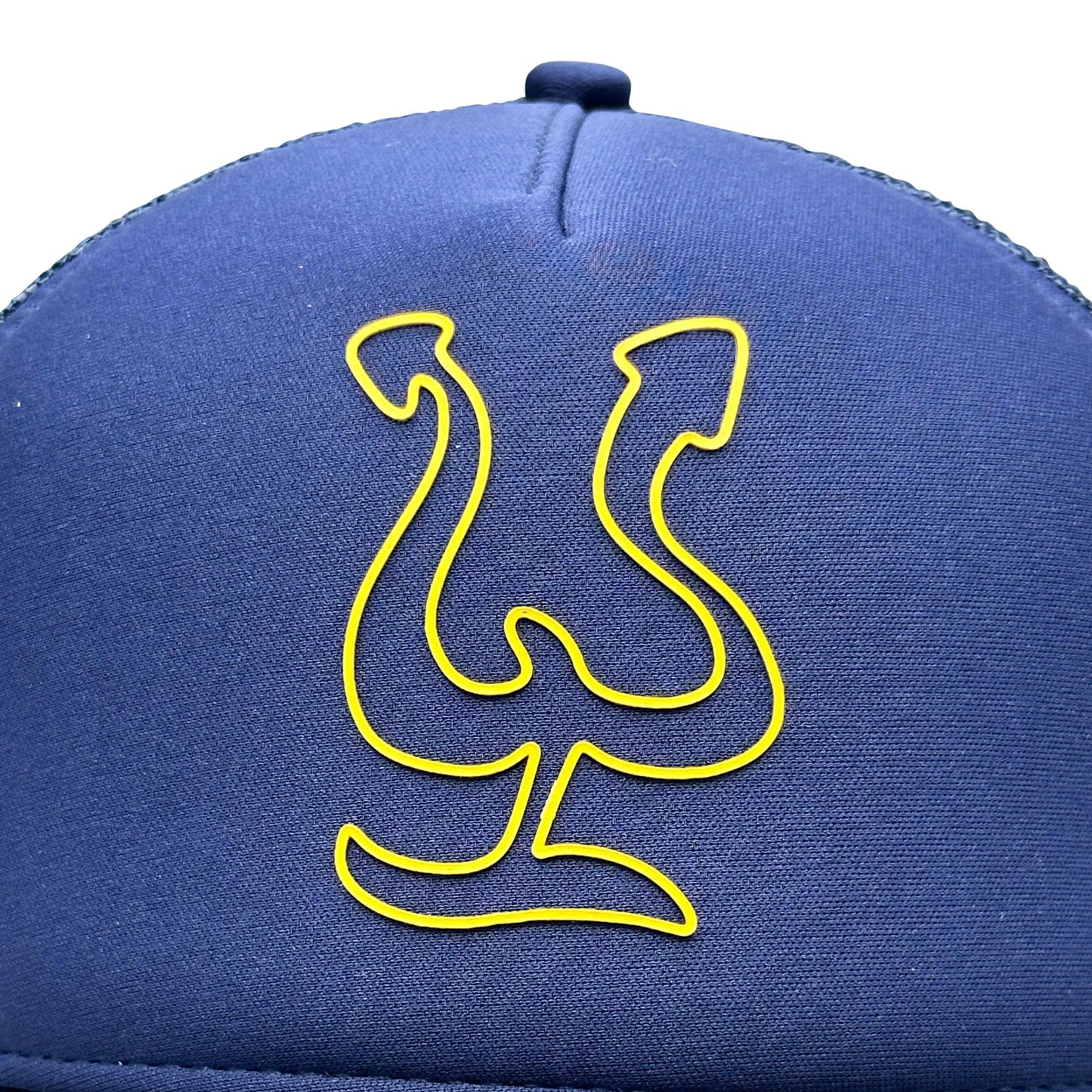 Pepe Aguilar Gorra de Troquero con broche - Azul con logo amarillo