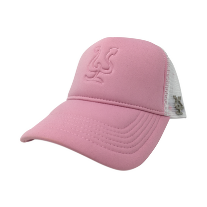Pepe Aguilar Trucker Cap - Pink and White with Brooch