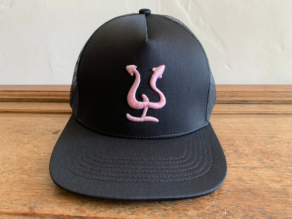 Pepe Aguilar Hat - Black with Pink Logo