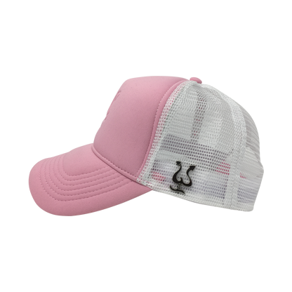 Pepe Aguilar Trucker Cap - Pink and White with Brooch