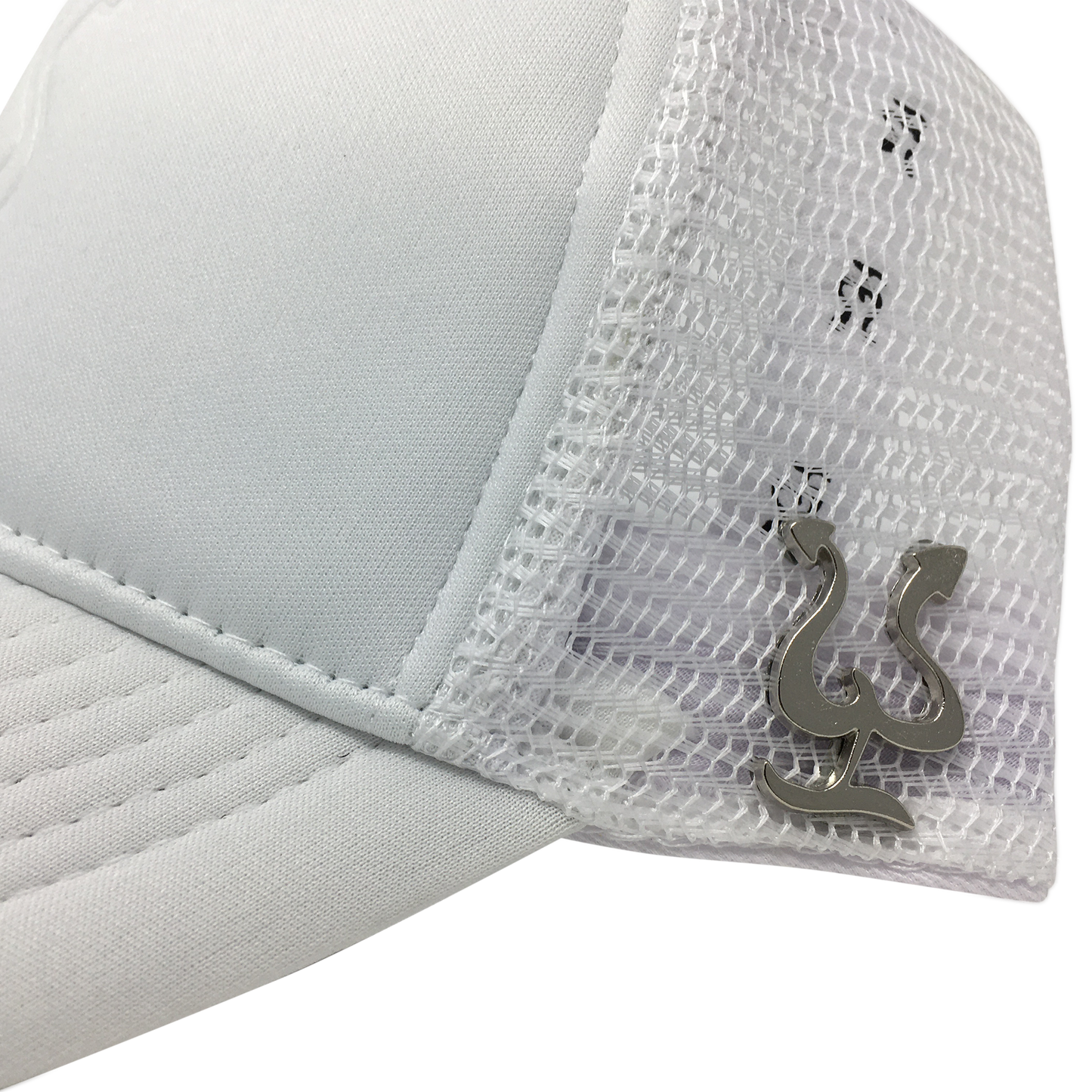 Pepe Aguilar Trucker Cap - White with Brooch