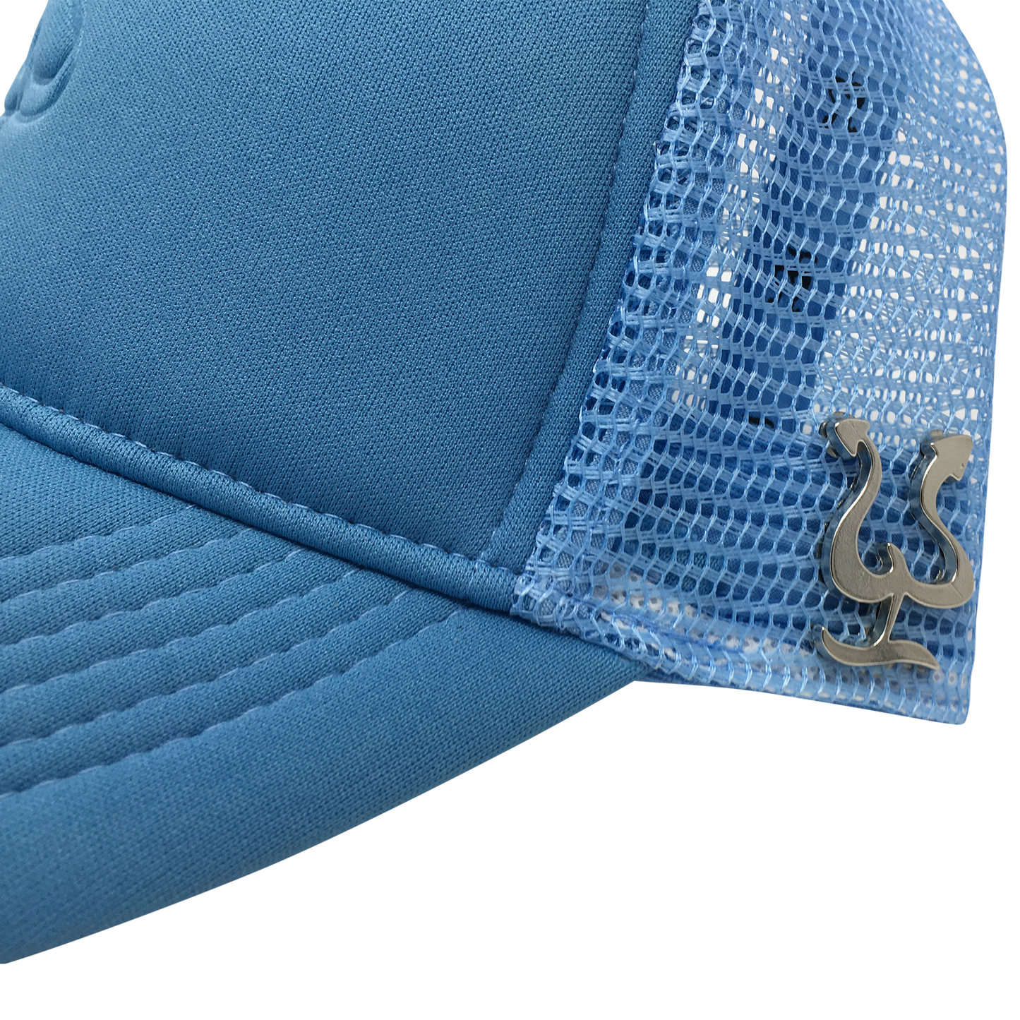 Pepe Aguilar Trucker Cap - Light Blue with Brooch