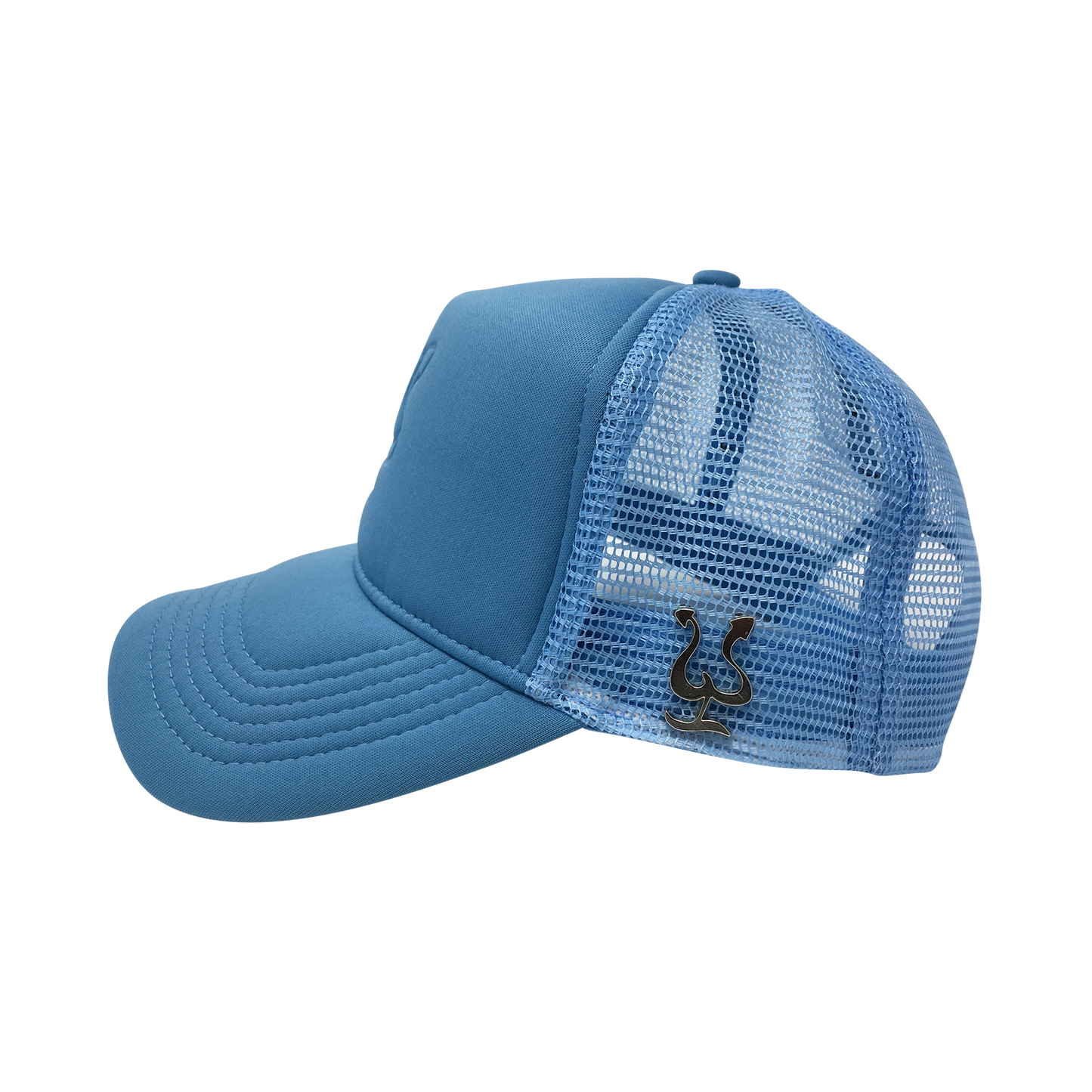 Pepe Aguilar Trucker Cap - Light Blue with Brooch
